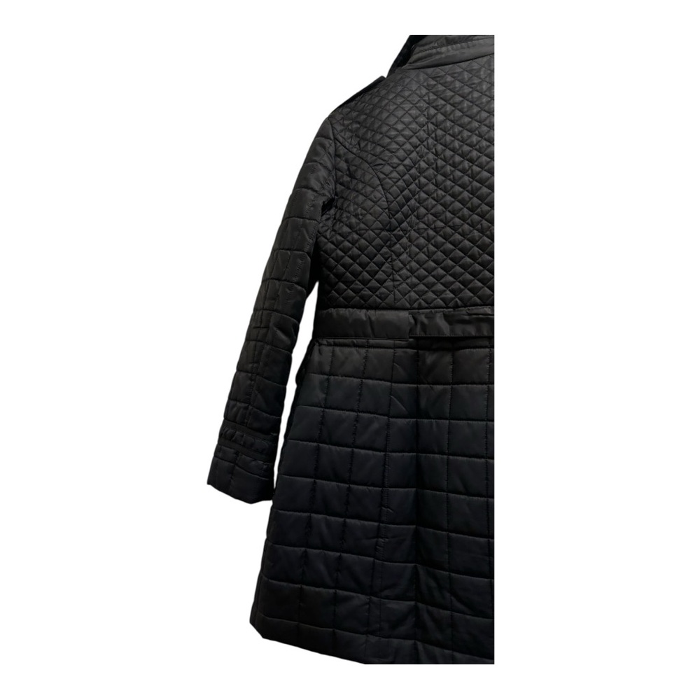 Laundry By Shelli Segal Black Quilted Belted Puffer Coat - Picture 10 of 16